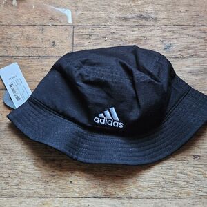 This is an adidas Women's Essentials Plus Bucket Hat in Black/White (MSRP $28.00